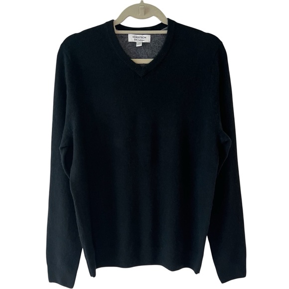 Nordstrom 100% Cashmere V-Neck Men's Sweater Minimalist Timeless Staple SZ M - Picture 5 of 11